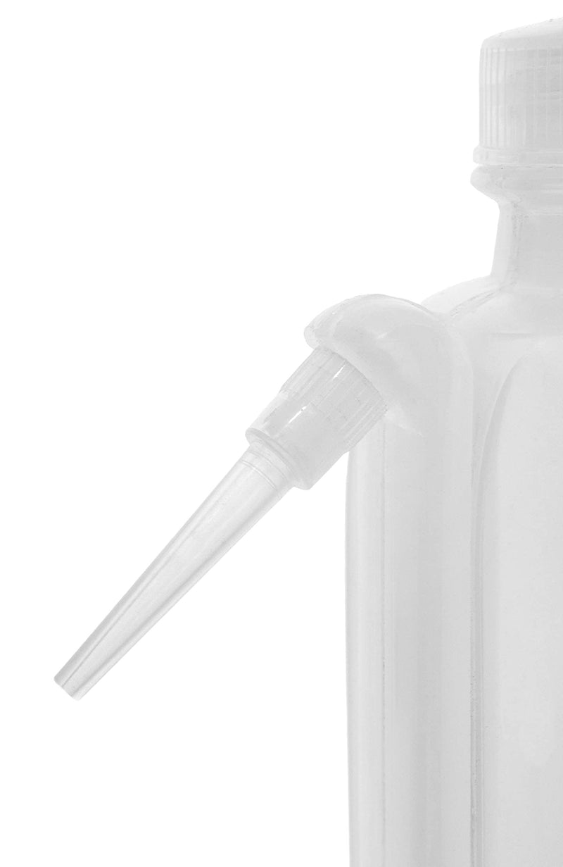 EISCO Wash Bottle, 500ml - Polyethylene - Translucent, Unbreakable - Screw Cap with Down Spout for Dispensing Liquid Labs (Pack of 3) 16.9 Ounces (Pack of 3)