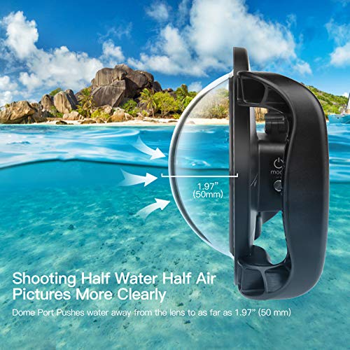 SHOOT Dome Port for GoPro Hero 13/12/11/10/9 Black Dual Handle Stabilizer