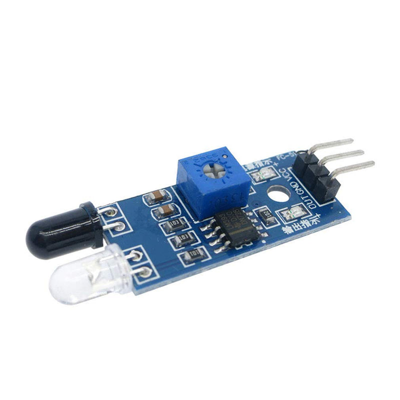 Hailege 10pcs IR Infrared Obstacle Avoidance Sensor Module LM393 3-Wire IR Reflective Photoelectric Sensor for Smart Car Robot