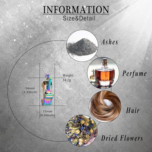Crane Cremation Jewelry for Ashes Engineering Vehicle Memorial Urns Necklaces Pendant Stainless Steel Memorial locket Keepsakes Human Ash Pendant Jewelry for Men Women Rainbow