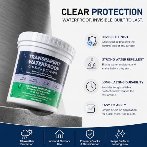 BOLUTDIF clear waterproof sealant caulk for bathroom, roof, and wall leak repair coating