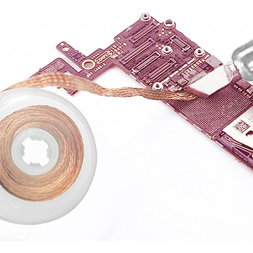 1 x 1.0 mm x 1.5 m Desoldering Wire, Soldering Accessories, No-Clean Solder Desoldering Braid, Solder Wick Solder Braid, Solder Braid, Solder Accessories, Wicks Strands for Desoldering, Solder Wick for Removing Solder Wicks