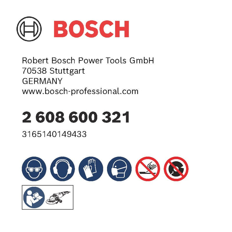 [Australia - AusPower] - Bosch 2608600321 Expert for Metal Straight Cutting disc, 180 mm Diameter: 180 mm 180 x 3 mm 