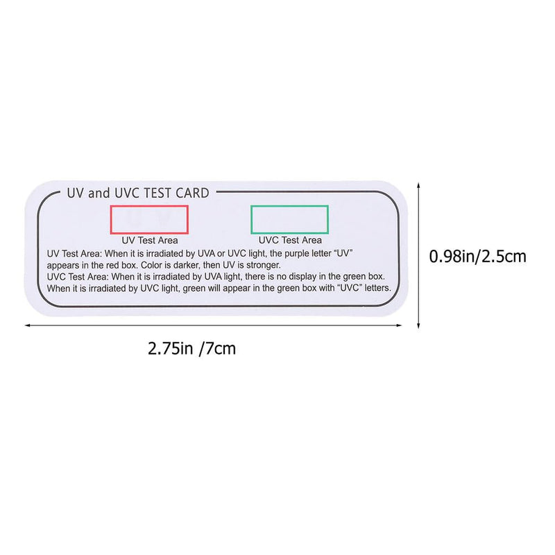[Australia - AusPower] - Gatuida Pack of 6 UV Test UVC UVA Test Tools UV Light Test Strips Sensor Light Test Card UV Test Card Paper UV UVC Detector Ultraviolet Light Instruction Card The Bulb 