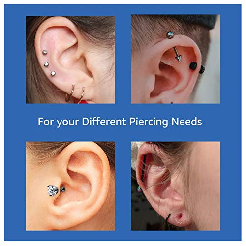 Disposable Biopsy Punch, Sterile Biopsy Dermal Punch for Piercing, Stainless Steel Skin Piercing Tool with Protective Handle (Box of 25)(5 MM) 5 MM