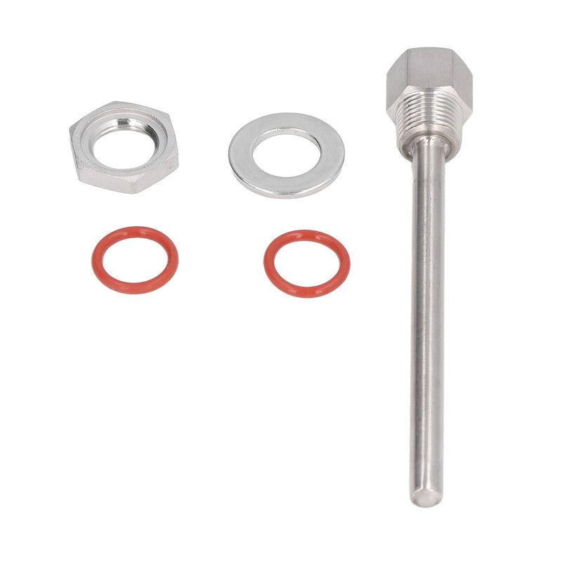 [Australia - AusPower] - Stainless Steel Thermowell, 6.7in Length G1/2 Male Thread Thermometer Well, Temperature Sensors Thermowells Replacement, Thermometer Instruments Thermowell for Needle Thermometers in Kettles 