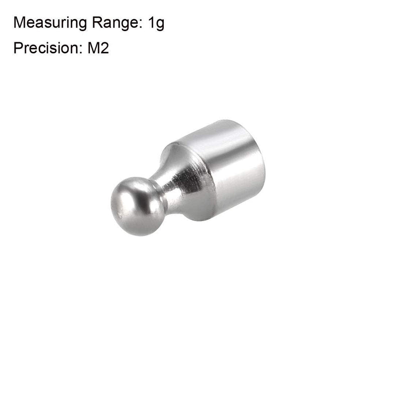 [Australia - AusPower] - sourcing map Gram Calibration Weight M2 Precision Steel Chrome-Plated for Digital Scales 1g 