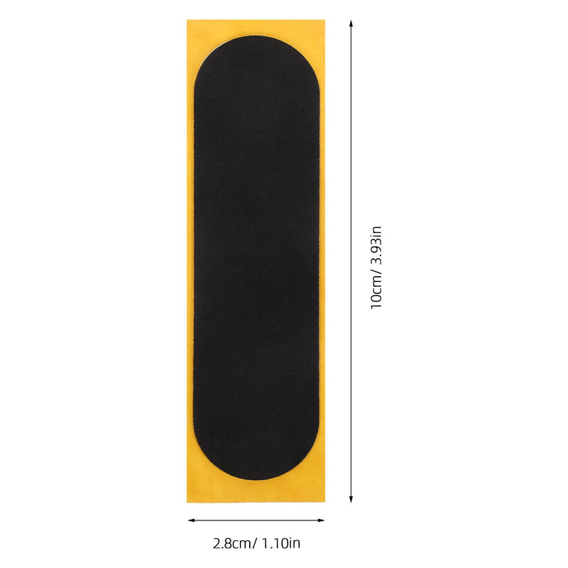 SUPVOX Fingerboard Grip Tape 10Pcs Foam Adhesive Non-Slip Finger Skateboard Tapes 3.93X1.10In Rounded Corners for Mini Skateboard Accessories