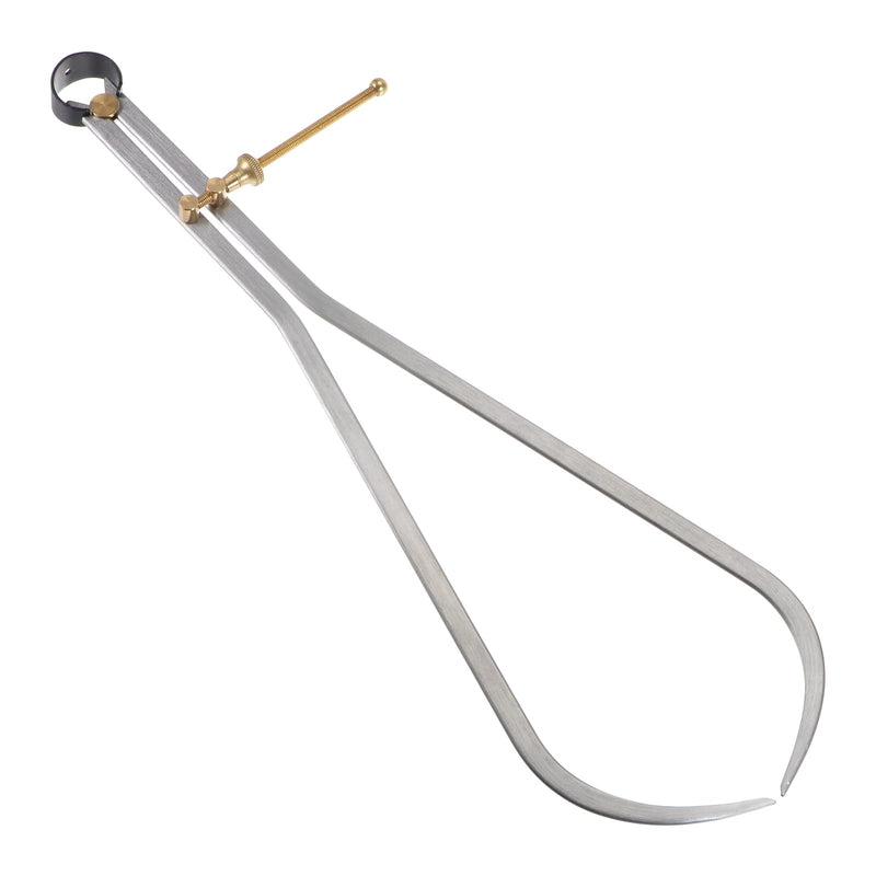 [Australia - AusPower] - HARFINGTON Spring Joint Caliper 16 inch / 400mm Steel Spring Outside Caliper with Brass Fulcrum for Wood Turning Lathe Work 