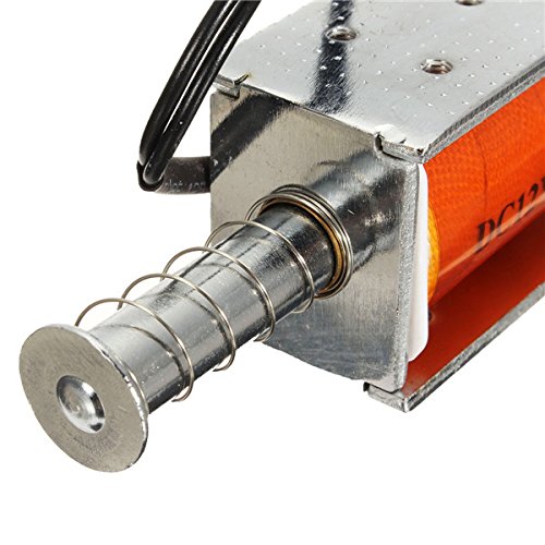 EsportsMJJ DC 12V 35mm Long Stroke Push Pull Magnetic Small Electromagnetic Electric Magnet