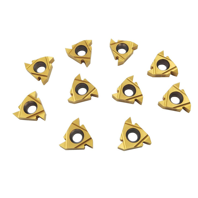 Pack of 10 16 AG60 CNC indexable threading carbide blade.