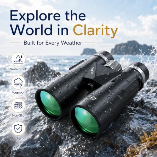 15x52 High Power Binoculars for Adults Hiking Safari Travel Sports