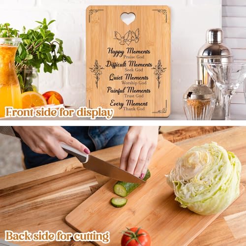 Inspirational Christian Gift - Natural Chopping Board, Religious Gifts for Women, Men & Friends, Kitchen Presents Christian Gifts