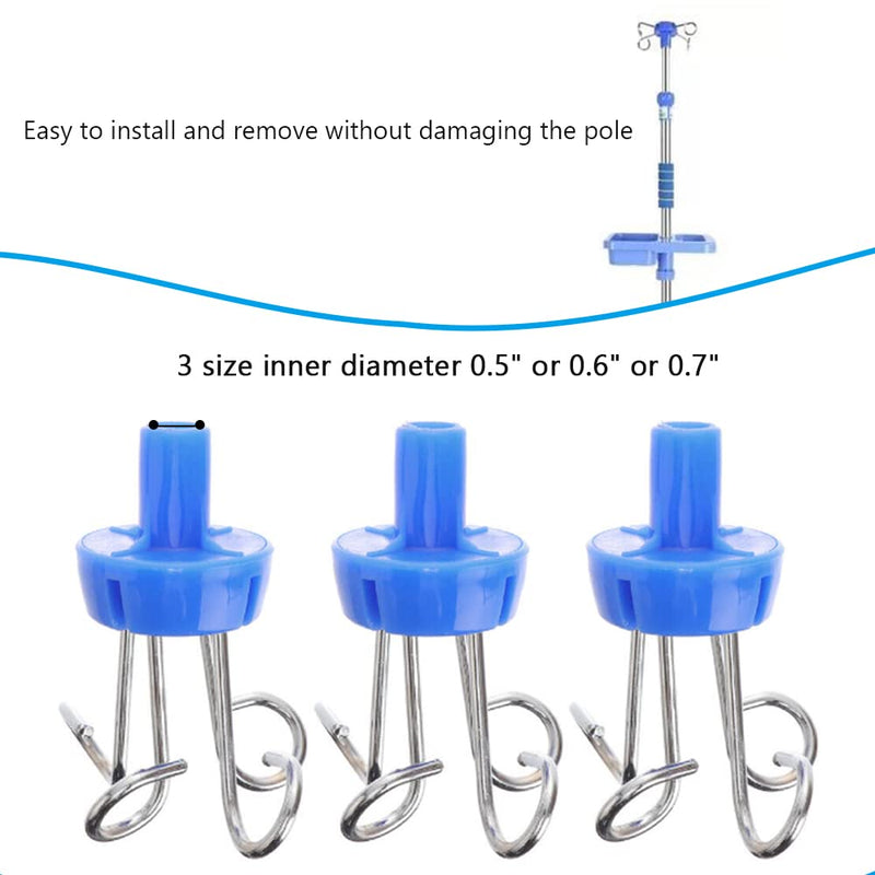 [Australia - AusPower] - IV Poles Hook for Rack Hangers Supplise, 1 Pcs (0.7"ID) 0.7"ID 