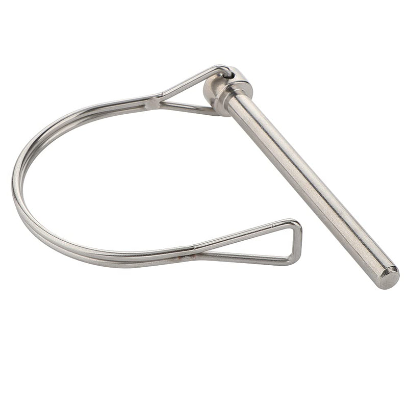 [Australia - AusPower] - 2 Pcs Extended Pto Pin, Safety Coupler Pin 1/4" x 2-3/4"(6.3mm x 70mm), Full Marine grade 316 stainless steel Heavy duty Shaft Locking Pin 