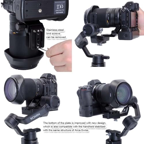 iShoot Tripod Mount Ring Lens Collar Compatible with Nikon Nikkor Z 70-180mm F2.8 & Z 28-400mm F4-8 VR, Support Vertical Shoot, Quick Release Plate Bracket for Arca-Swiss Fit Head Clamp Stabilizer