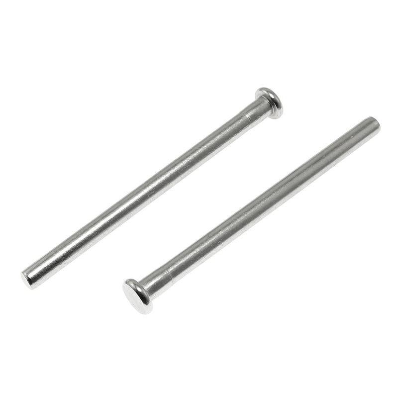 [Australia - AusPower] - Maxmoral Door Hinge Pin Maxmoral 4pcs 3.5 Inches Hinge Pins for Interior Door Security Replacement, Silver 