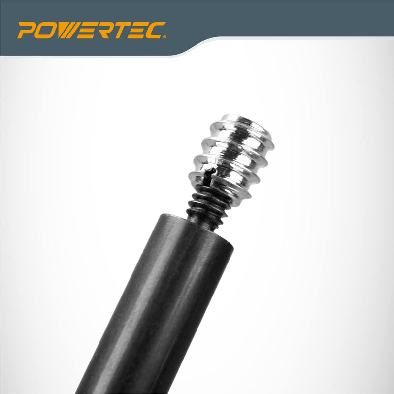 [Australia - AusPower] - POWERTEC 71813 3/8"-16 Threaded Insert Installation Tool Set | T-Wrench with 50-PC Zinc Plated Threaded Inserts for Wood Furniture | 3/8"-16 Internal Threads x 18mm Long T Wrench + Threaded Insert 