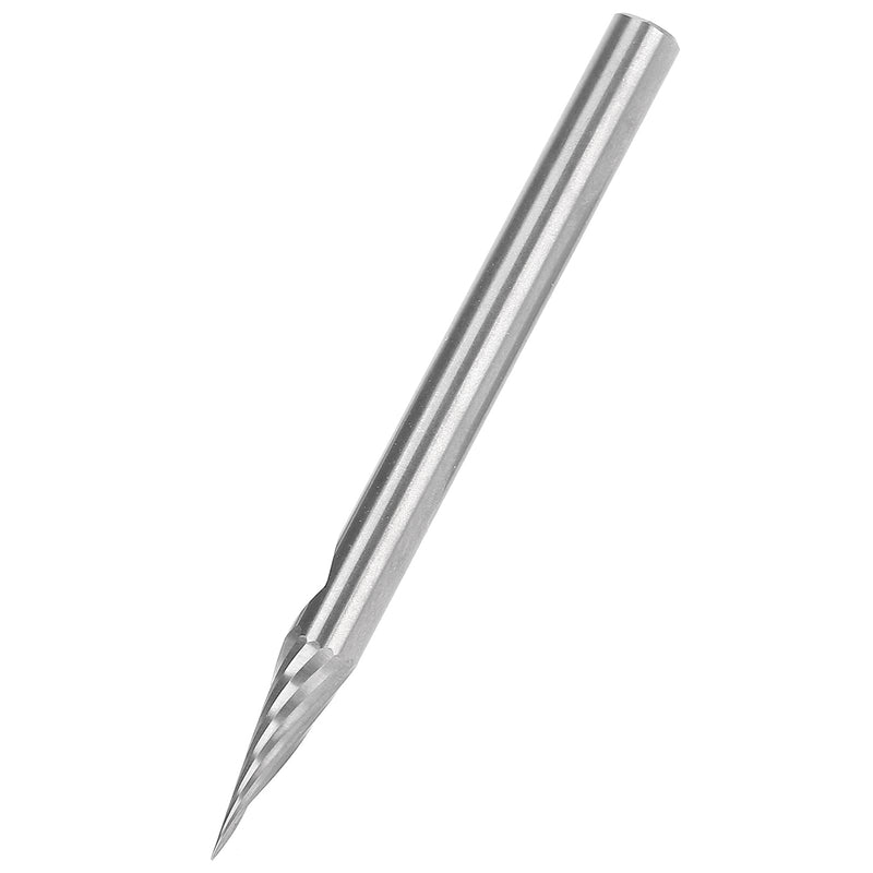 [Australia - AusPower] - 3.175 x 20° x 0.1 x 40L Spiral 20 Degree V-Groove Engraving Tool Milling Cutter Carbide V-Point Milling Cutter for Woodworking 