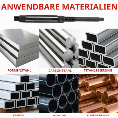 Adjustable Hand Reamer Reamer Milling Tool Adjustable Hand Operated Reamer Diameter 10.75mm-11.75mm for Drilling Machining Installation in Drill etc 10,75 mm - 11,75 mm