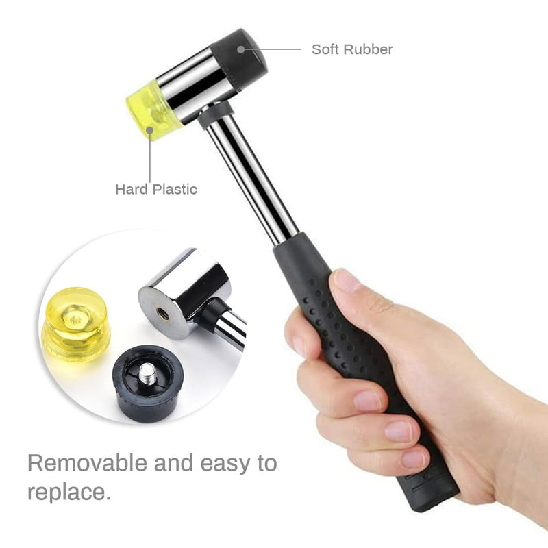 [Australia - AusPower] - Rubber Hammer Small Plastic Mallet: Jewelry hammer Small rubber mallet Plastic hammers Soft hammers for use with jewelry, handicrafts, furniture assembly, etc. 