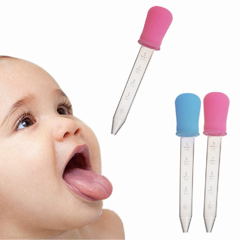 [Australia - AusPower] - 5ml Liquid Droppers Clear Medicine Silicone and Plastic Pipettes Eye Dropper with Bulb Tip for Kids Candy Molds (8 Pack) 