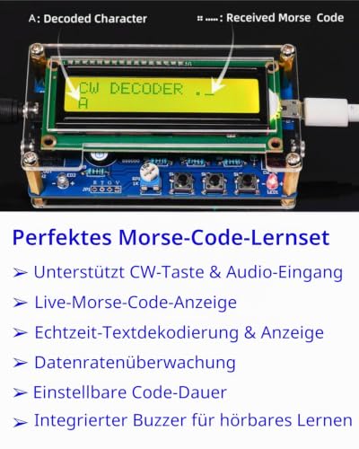DIY Morse Code Soldering Kit, Morse Code Trainer Kit, Electric Soldering Kit with Components, Circuit Board and Housing, Perfect for Electronics Enthusiasts, Beginners, Individual Parts