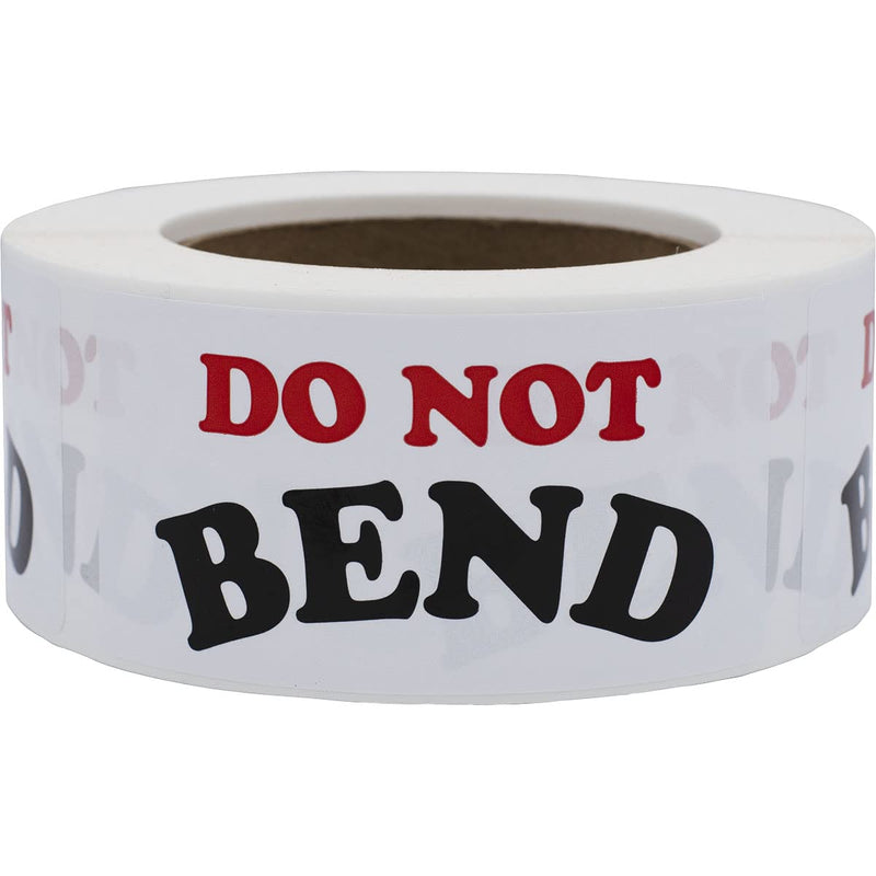DO NOT Bend 2 x 4 Inch Labels 500 Total Stickers on a Roll