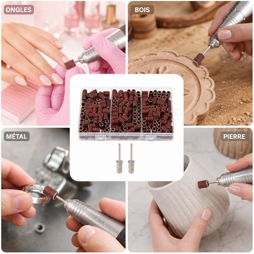 Pack of 240 Sanding Sleeves, Sanding Cylinders, Sanding Attachments with 80 120 180 Grit Made of Sturdy Material, Compatible with Rotary Tools, 2 Pieces Sanding Drum, for Sanding and Working Surfaces