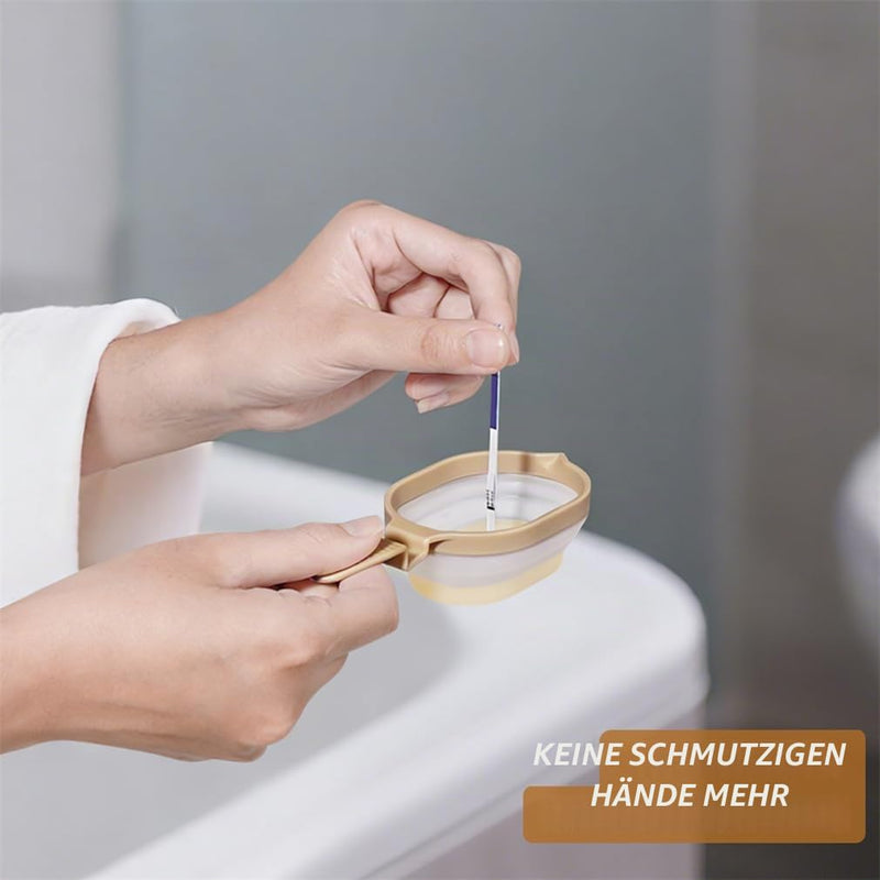 Reusable Urine Cup Pack of 2 Sample Cups 50 ml Urine Cup Foldable for Ovulation Test Pregnancy Test pH Test