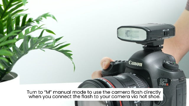 Takerers Camera Flash, Mini Flash Speedlite with GN14, 22 Levels Flash Power, CCT 5600K, M/S1/S2 Optical Control Compatible for Sony/Canon/Fuji/Nikon/Panasonic/Olympus Camera