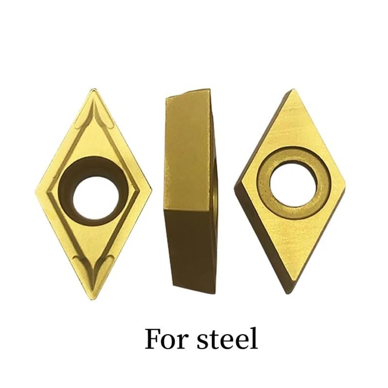 Indexable Carbide Inserts 20 Pieces DCMT11T304 / DCMT32.51 CNC Indexable Carbide Turning Inserts Processing Steel Parts, Stainless Steel for Lathe Chisels and Drilling Rods | 20PCS Wendeschneidplatte Verarbeitung von Stahlteilen, Edelstahl für drehmeiß...
