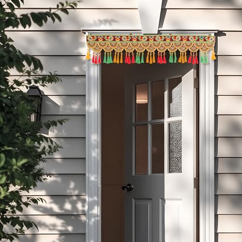 Toran Bandanwaar Decoration Traditional Decorative Hanging for Wall Door Home Temple Festival Wedding Function Party Décor and Gifting (Kalash) Kalash