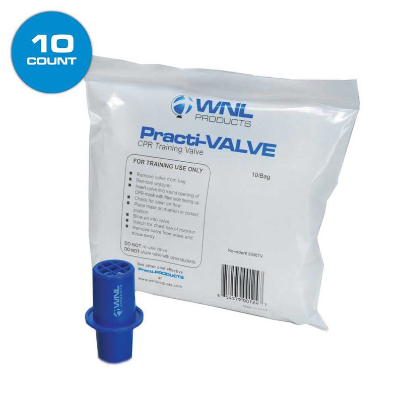 [Australia - AusPower] - WNL Products 5000TMV-CP Adult/Child & Infant CPR Practi-MASK & Valve Combo Pack, 10 CPR Training Masks, 10 Inant CPR Training Masks, and 10 CPR Training Valves Fits All WNL Training Masks 