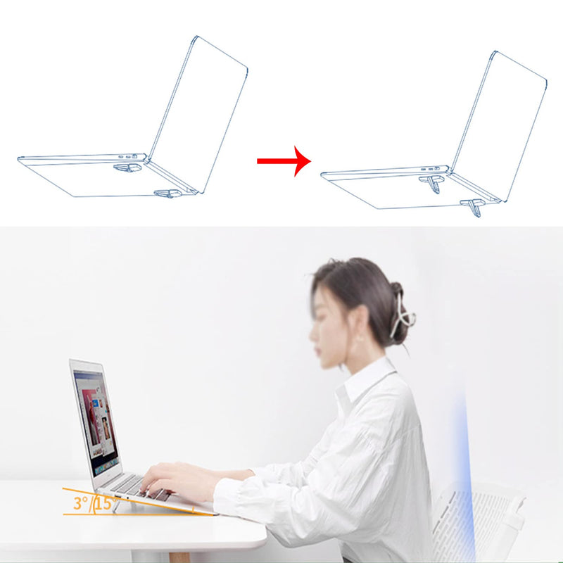 [Australia - AusPower] - 2pcs Keyboard Stands, Mini Laptop Stand for Desk, Portable Laptop Stand Compatible with MacBook Air Pro, Dell XPS, Lenovo, HP More. (Black) 