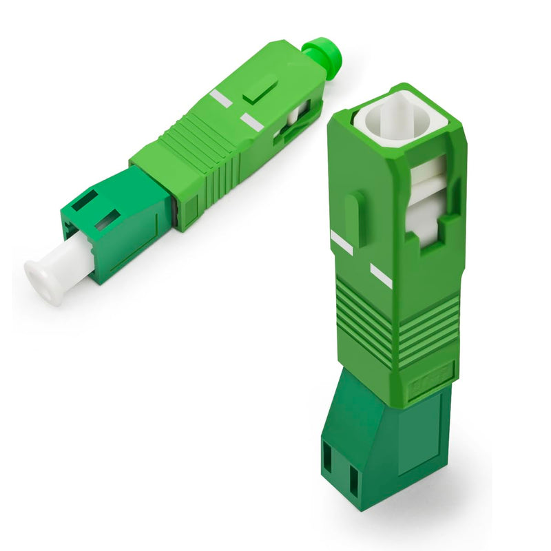 Hybrid Fibre Optic Adapter LC/APC Female SC / APC Male Single Mode | Zirconia ceramic sleeve for precise fibre alignment ≤0.3dB insertion loss and ≥50dB return loss LC/APC-SC/APC