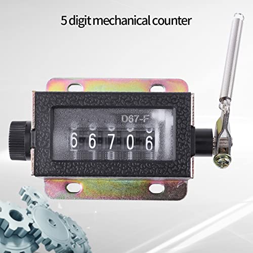 Aramox D67-F 5-Digit Mechanical Hand Counter Resettable