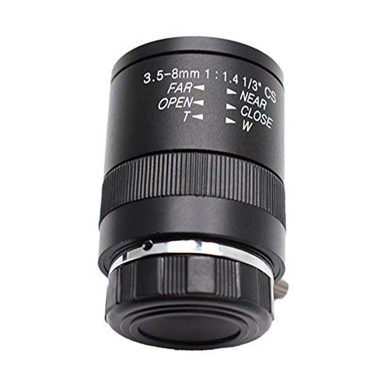 [Australia - AusPower] - 3.5-8.0mm F1.4 CCTV Lens CS Mount Manual Focus Zoom Focal IR 1/3" 1:1.4 for Security IP Camera 