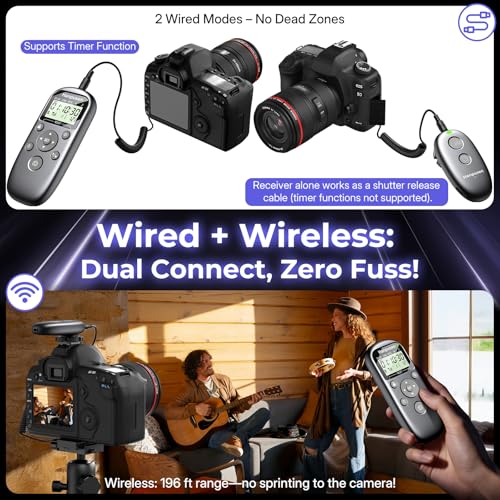 for Sony Camera Rechargeable Wireless Intervalometer Shutter Release for Sony