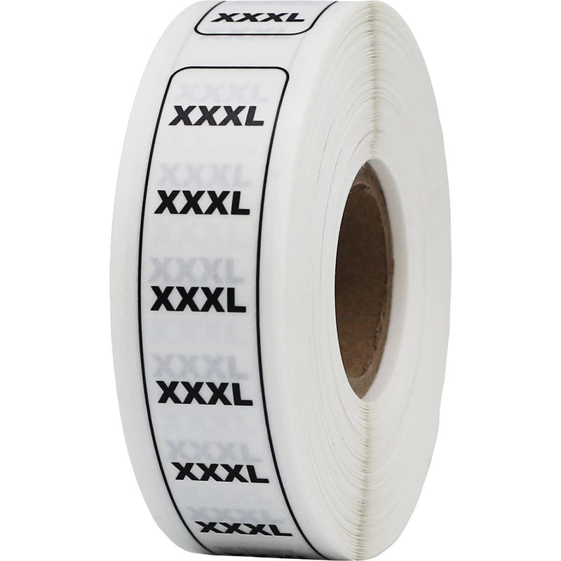 XXXL 0.75 x 5 Size Strip Clear Labels, 0.75 x 5 Rectangle, 200 Total Labels