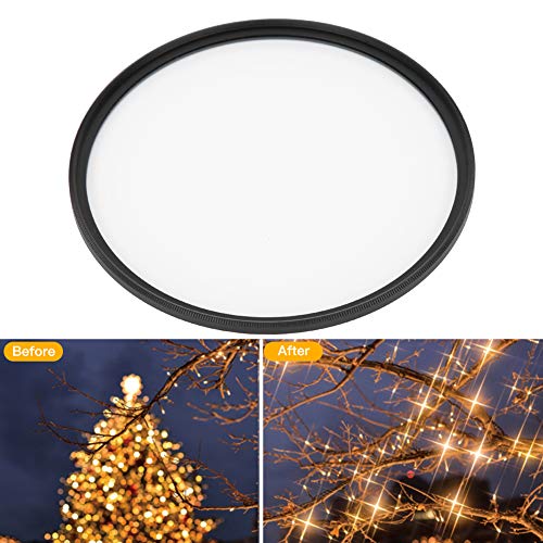 Star Filter Star Lens Filter 95mm 4Line Starlight Night Photography for Lens for Default