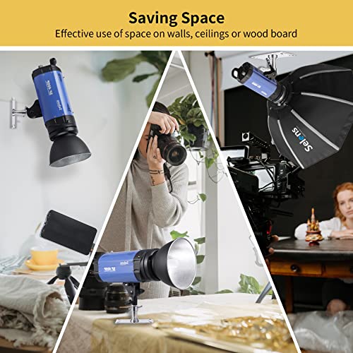 Meking Overhead Camera Wall Mount,3.34 in Wall Plate with 1/4 and 3/8 Screw