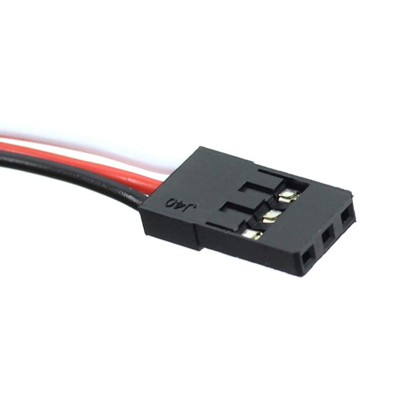 FEICHAO 40A Brushless ESC 2-4S Speed Controller with 5V 3A BEC for Fixed Wing DIY RC Multi-axis Aircraft Drone Helicopter (4Pcs Long Cable)