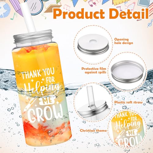 SiliFine 36 Pcs Teacher Appreciation Gift Set Back to School Best Teacher Gifts for Women 6 Set Thank You Tumbler with Lids Makeup Bags Ballpoints Sticky Notepads Bookmark Pendant Fresh