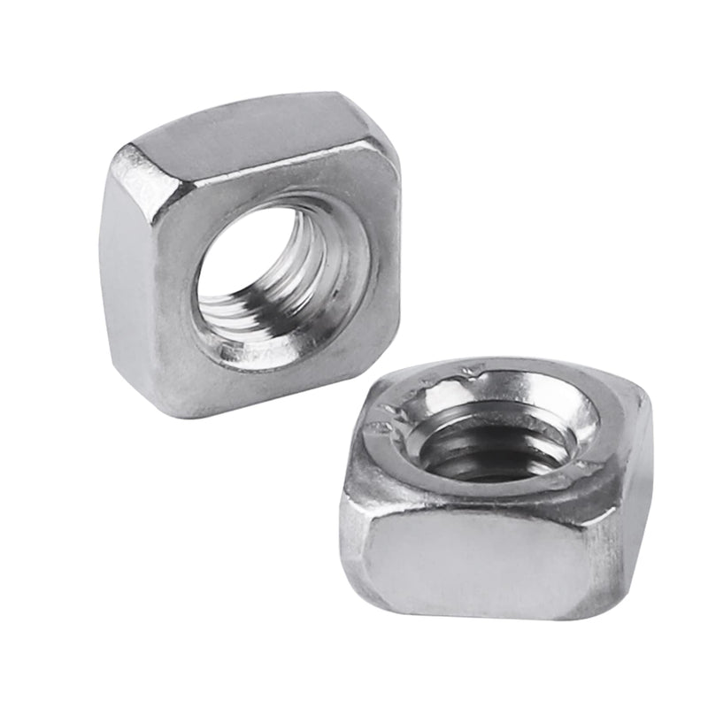 [Australia - AusPower] - Pack of 100 M3 Square Nuts, 304 Stainless Steel Metric Coarse Thread Assortment Kit 