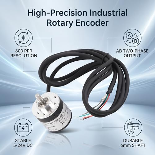 600P/R Incremental Rotary Encoder 2-Phases Rotation Encoder DC5-24V