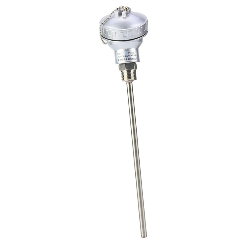 [Australia - AusPower] - Temperature Sensor, Pt100 Temperature Sensor, PT100 Temperature Sensor Probe 1/2" NPT Thread Thermocouple Terminal Head (PT 200mm) 