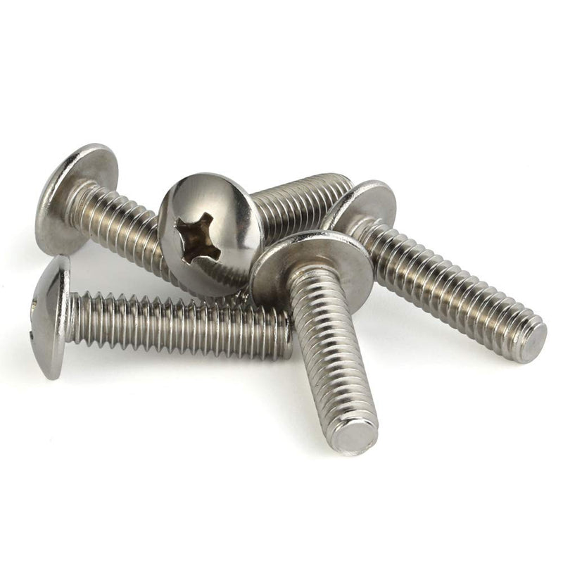[Australia - AusPower] - #8-32 x 1/2" Truss Head Machine Screws, Full Thread, 18-8 Stainless Steel, Quantity 100 #8-32 x 1/2" 
