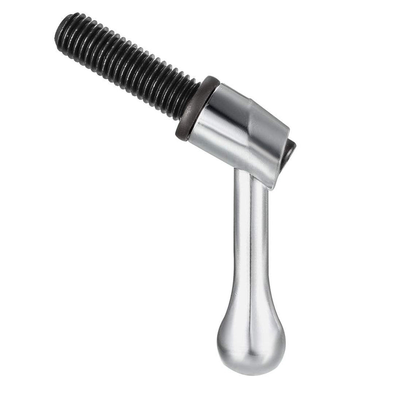 [Australia - AusPower] - uxcell M12 x 40mm Handle Adjustable Clamping Lever Thread Push Button Ratchet Male Threaded Stud Knobs Locking Rotating Screw Handles Quick Release Bolt Silver Tone 