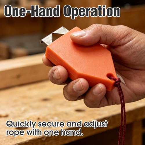 4PCS Rope Anchor Hook for Chalk Line: One-Hand Locking Tool for Carpentry